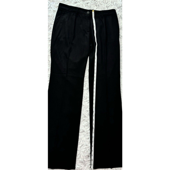 Dolce & Gabbana Women’s Black Pants Straight Leg Preppy Trousers EU 42/ US 6 - Picture 4 of 12